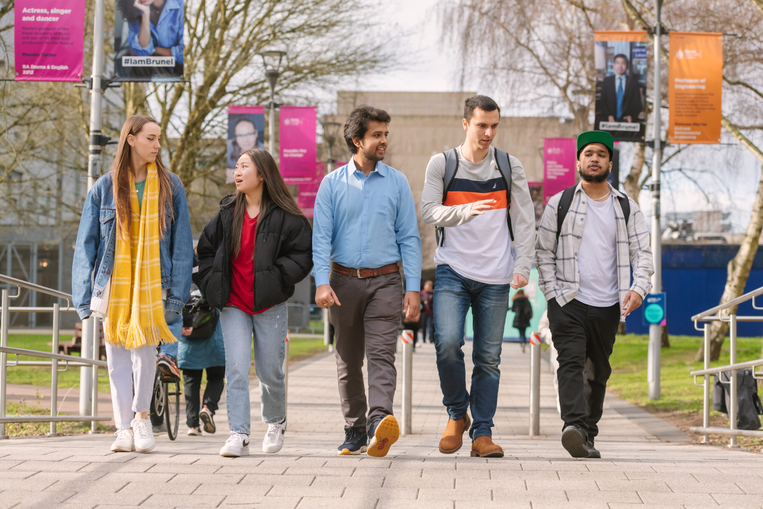 Brunel University, Brilliant Brunel campaign, students, campus, 2023