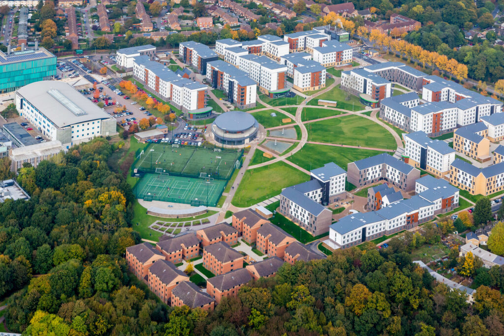 University of Hertfordshire College lane Campus Aerial photography by Pete Stevens ©