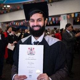 Ilyas Nadgee graduation