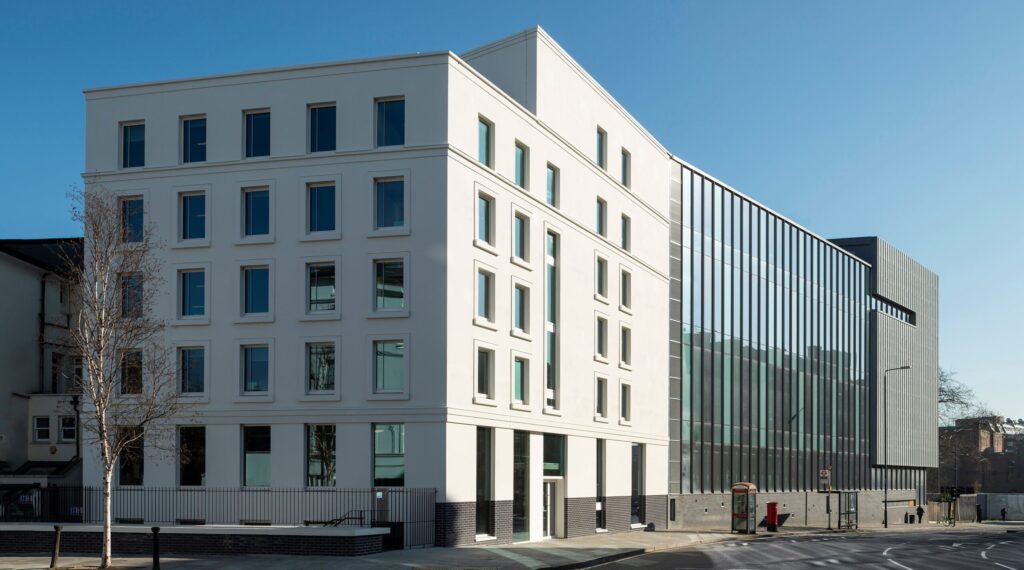 The Royal Central School of Speech and Drama.
Exterior architecture photographs. North Block and West Block.
